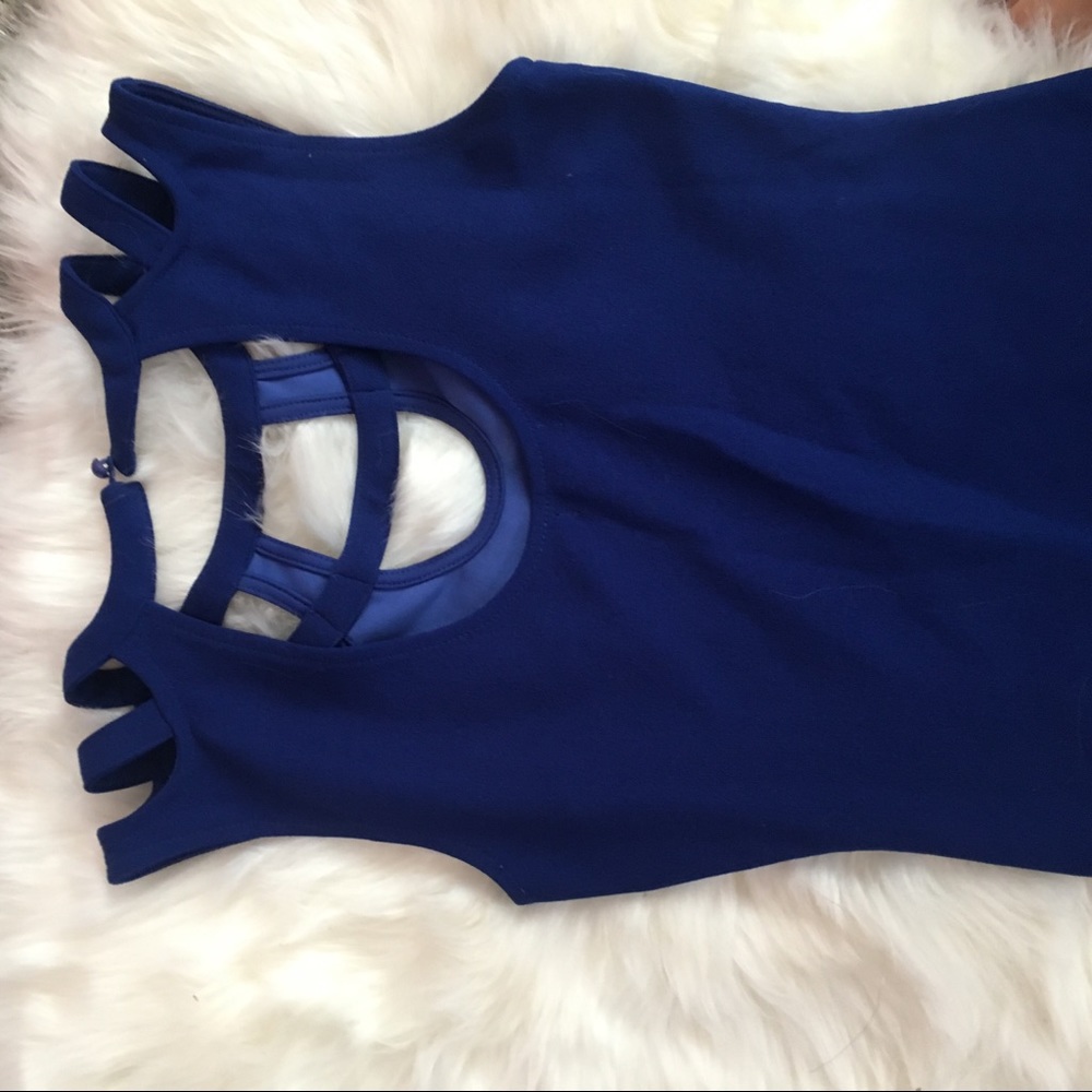 Casual blue tight dress